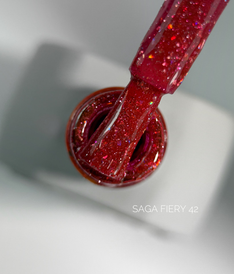 Fiery gel polish, 42