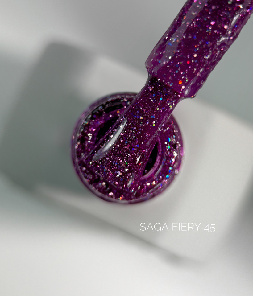 Fiery gel polish, 45
