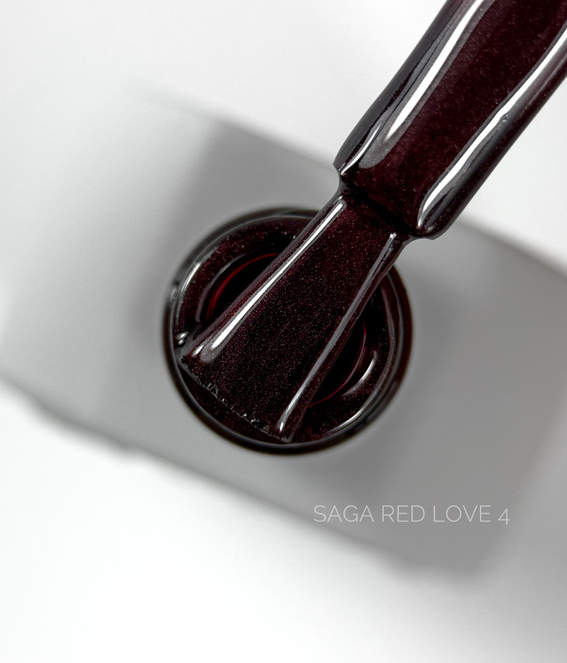 Love red gel polish, 04