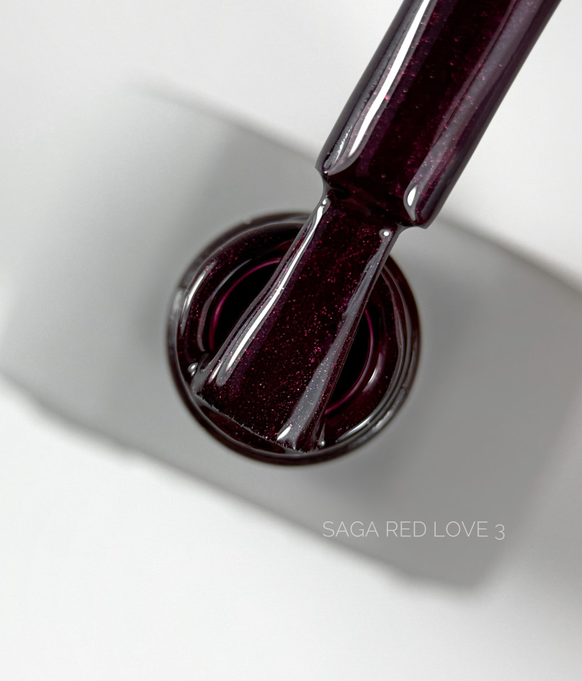 Love red gel polish, 03