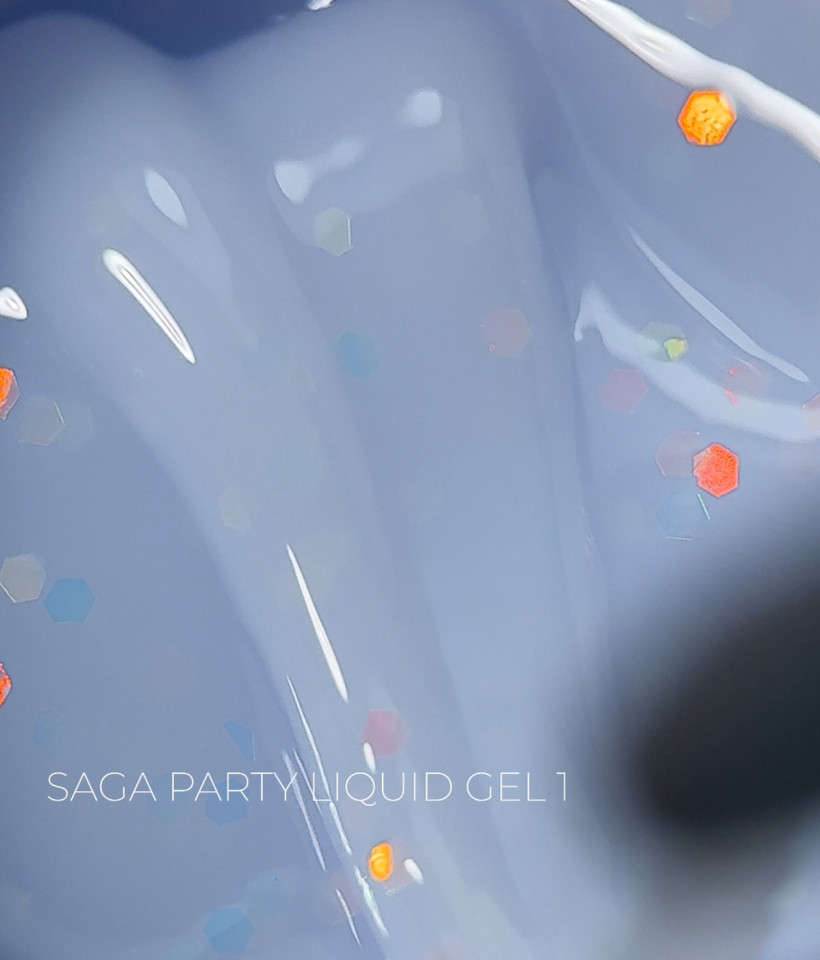 SAGA professional Liquid Party gel, 15 мл, 01, 01